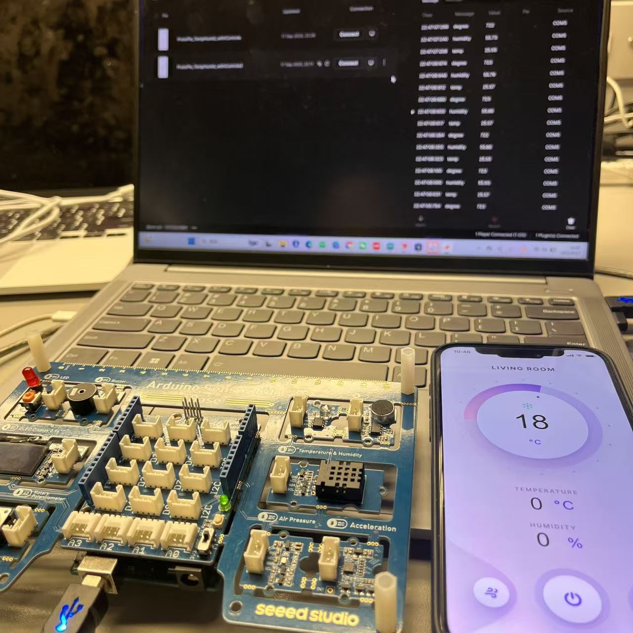 Test whether Protopie experiences temperature changes